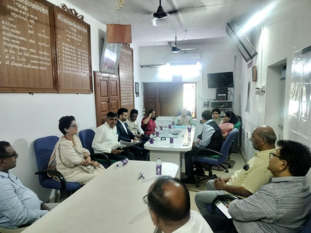 svm team and guests discussion for cancer and cardiac hospital